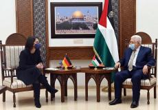 الرئيس الفلسطيني محمود عباس يستقبل وزيرة الخارجية الألمانية أنالينا بيربوك