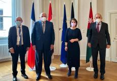 وزراء خارجية مصر وفرنسا وألمانيا والأردن