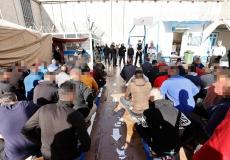 صورة نشرها الاحتلال للأسرى الفلسطينيين في السجون الإسرائيلية