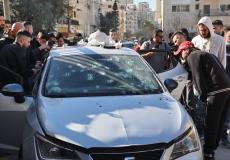 السيارة التي كان يستقلها شهداء نابلس اليوم