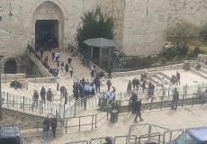 وزير الداخلية الإسرائيلي يقتحم منطقة باب العامود