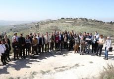 رؤساء بعثات دول الاتحاد الأوروبي ودول ذات تفكير مشابه يزورون قرية برقة في نابلس