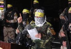 مؤتمر صحفي لكتائب شهداء الأقصى في قطاع غزة