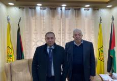 محمود العالول مع السفير المصري طارق طايل