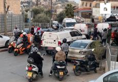 من مكان عملية الطعن في القدس