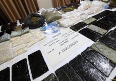 مكافحة المخدرات بغزة تعلن تفكيك شبكة تهريب وترويج مواد مُخدرة