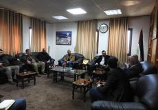 اجتماع نقابة سائقي الأجرة في غزة مع وزارة النقل في غزة