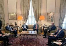 وزير الخارجية المصري يستقبل زياد ابو عمرو واحمد مجدلاني بالقاهرة