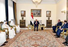 تفاصيل اجتماع الرئيس المصري مع وزير خارجية قطر في القاهرة