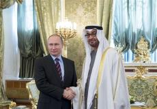 الرئيس الروسي فلاديمير بوتين وولي عهد أبو ظبي محمد بن زايد