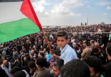 مسيرات يوم الارض في غزة