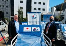 جايكا تسلم 100 سرير طبي لمستشفيات قطاع غزة