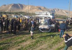 حادث السير لعمال فلسطينيين في أريحا