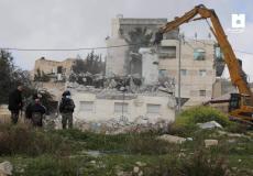 هدم منزل في شعفاط - صورة توضيحية