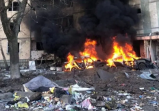 الدمار الذي خلفه القصف الروسي على كييف