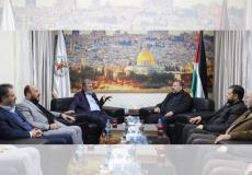 لقاء زياد النخالة بوفد من حركة حماس في بيروت