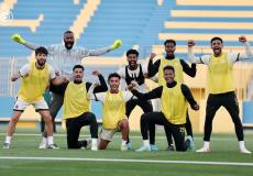 صورة من تدريبات فريق النصر