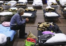 جانب من آثار المعارك في أوكرانيا