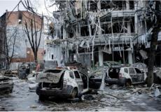 دمار خلفه القصف الروسي على المدن الأوكرانية