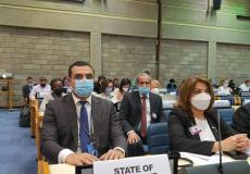 دولة فلسطين تشارك في أعمال الجلسة المستأنفة الثانية للاجتماع الخامس للجمعية العامة للأمم المتحدة للبيئة في نيروبي