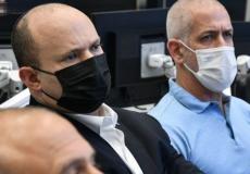 رئيس الوزراء الاسرائيلي نفتالي بينيت مع رئيس الشاباك رونين بار