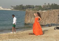 شاهد اعلان ميريام فارس واحمد حاتم قبل حذف بعض المشاهد