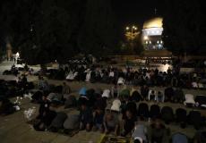 أول صلاة تراويح في المسجد الأقصى