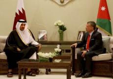 العاهل الأردني وأمير قطر