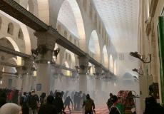 من داخل المسجد الأقصى