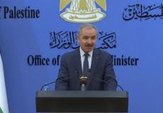 اشتية خلال جلسة الحكومة