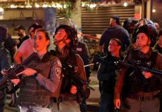 القوات الإسرائيلية في مكان عملية تل أبيب