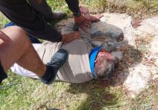 فلسطيني يهاجم مستوطن