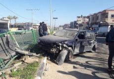 حادث سير في غزة - ارشيف