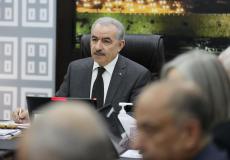 الحكومة الفلسطينية خلال جلستها اليوم