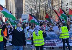 الجالية الفلسطينية بشيكاغو تنتفض نصرة للأقصى