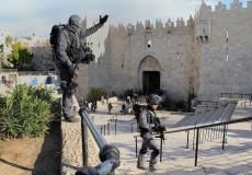 شرطة الاحتلال عند باب العامود - توضيحية