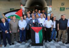 المؤتمر الصحفي للفصائل الفلسطينية اليوم