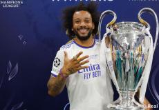 مارسيلو نجم ريال مدريد.