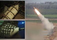 مشاهد من إطلاق صاروخ القاسم