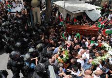 قوات الاحتلال تمنع إخراج جثمان الشهيدة الزميلة شيرين أبو عاقلة، من المستشفى الفرنسي بالقدس