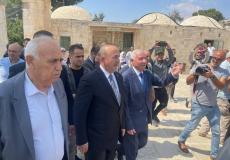 دون أية مرافقة إسرائيلية .. وزير الخارجية التركي يزور الأقصى المبارك