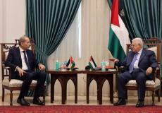 لقاء الرئيس عباس بوزير الخارجية الأردني