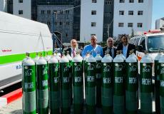 الوكالة اليابانية تقدم إسطوانات أكسجين لقطاع غزة