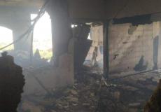 من داخل المنزل المستهدف