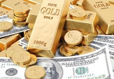 صورة توضيحية للذهب والدولار