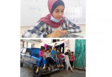 الطفلة حلا أبو عايش والصورة التي فازت بها أسفلها