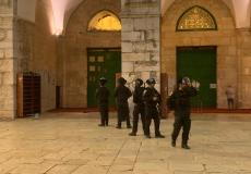 الاحتلال يقتحم ياحات المسجد الاقصى
