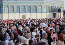 من صلاة عيد الفطر في المسجد الأقصى