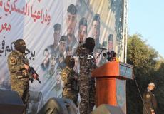 سرايا القدس خلال مهرجان "سيف القدس لا زال مشـرعاً"