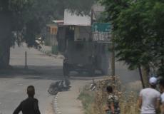 مواجهات بين الشبان وقوات الاحتلال في مخيم جنين